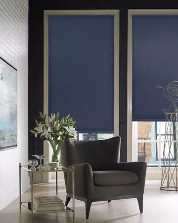 Louvolite Carnival Navy Roller Blinds
