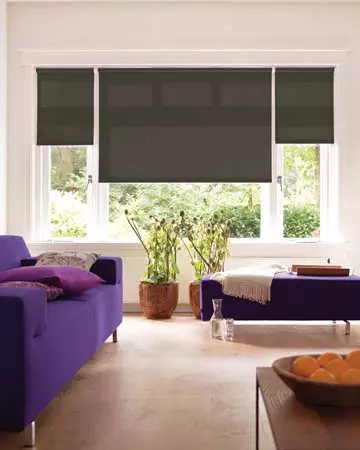 Louvolite Guardian Charcoal Roller Blinds