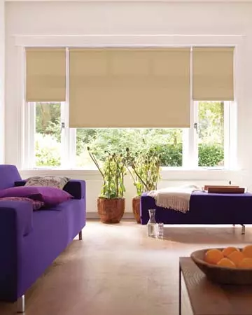 Louvolite Mineral Pale Gold Roller Blinds