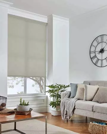 Louvolite Mineral Silver Roller Blinds