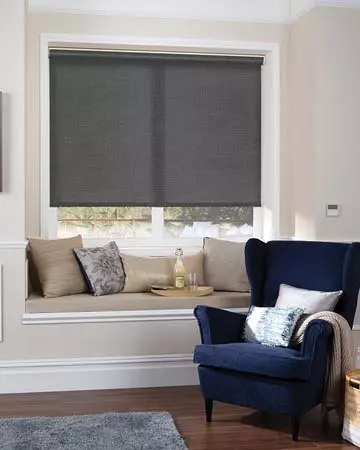 Louvolite Oslo Graphite Roller Blinds