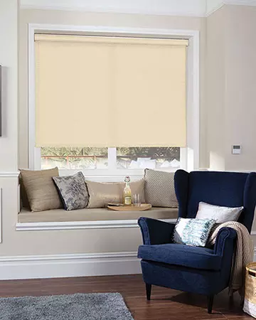 Louvolite Ritz Jasmine White Roller Blinds
