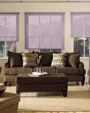 Louvolite Voile Grape Roller Blinds