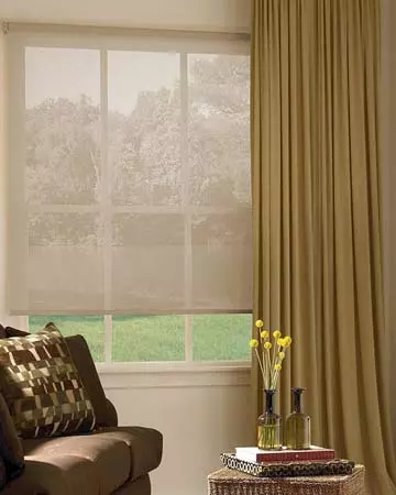 Louvolite Voile Papaya Roller Blinds