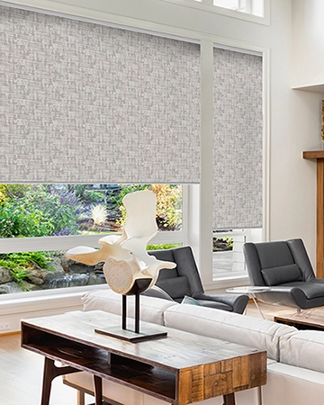 Pure Glitter Greige Roller Blinds