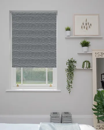 Ripple Charcoal Roller Blinds