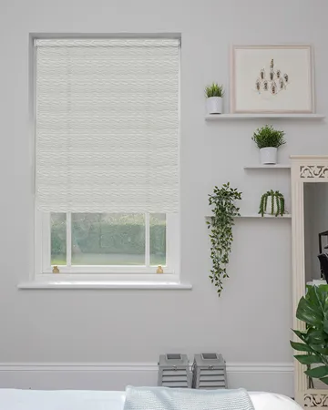 Ripple White Roller Blinds