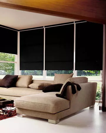 Splash Noir Roller Blinds