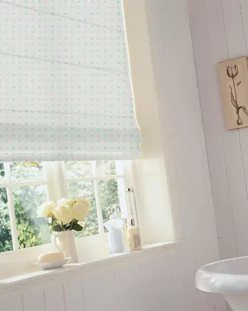 A La Carte Teal Roman Blinds