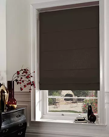 Atlas Orage Uni Gris Roman Blinds