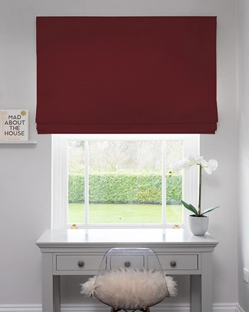Bedra Wine 12 Roman Blinds