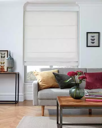 Camengo Dia Blanc Roman Blinds