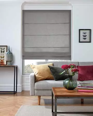 Camengo Dia Carbone Roman Blinds