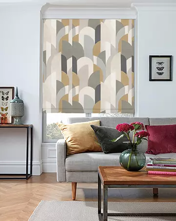 Camengo Lisbon Anthracite Roman Blinds