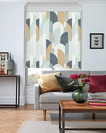 Camengo Lisbon Celadon Roman Blinds