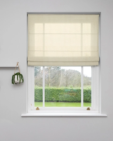 Carina Voile Cream Roman Blinds