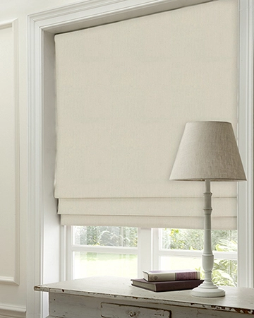 Clarissa Buttercream Roman Blinds