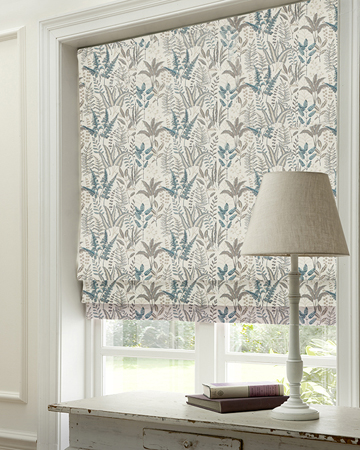 Clarke & Clarke Bracken Denim Roman Blinds