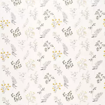 Clarke & Clarke Brigitte Pewter Chartreuse Roman Blinds