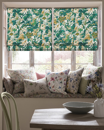 Clarke & Clarke Lilum Glade Roman Blinds