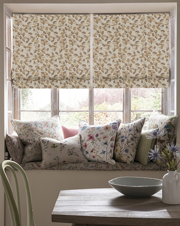 Clarke & Clarke Northia Pewter Roman Blinds
