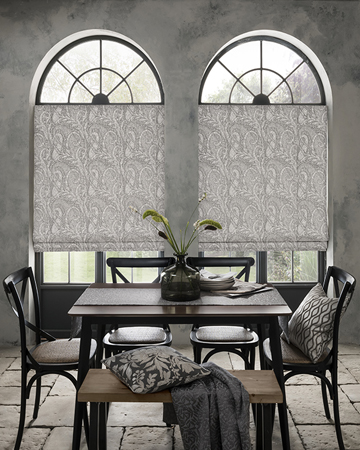 Clarke & Clarke Palacio Dove Roman Blinds