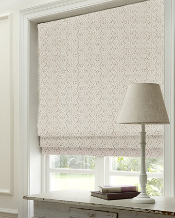 Clarke & Clarke Regale Ivory Mocha Roman Blinds