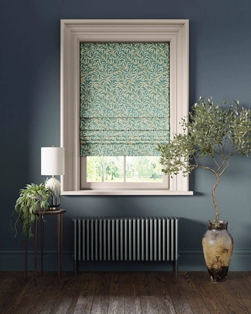 Clarke & Clarke Willow Boughs Teal Roman Blinds