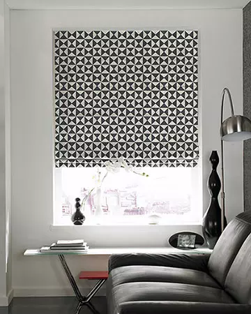 Clarke & Clarke Adisa Charcoal Roman Blinds