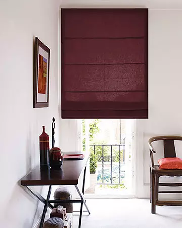 Clarke & Clarke Albany Damson Roman Blinds