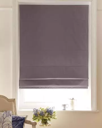 Clarke & Clarke Albany Espresso Roman Blinds