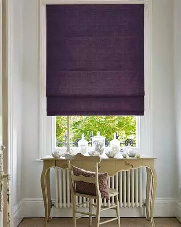 Clarke & Clarke Albany Grape Roman Blinds