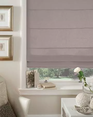 Clarke & Clarke Albany Mink Roman Blinds