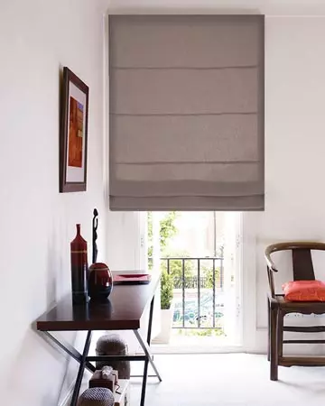 Clarke & Clarke Albany Mocha Roman Blinds