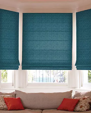 Clarke & Clarke Albany Peacock Roman Blinds