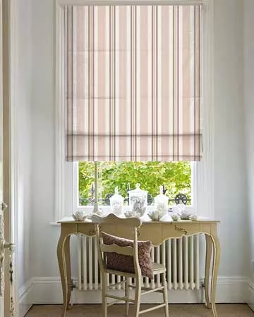 Clarke & Clarke Alderton Damson/Heather Roman Blinds
