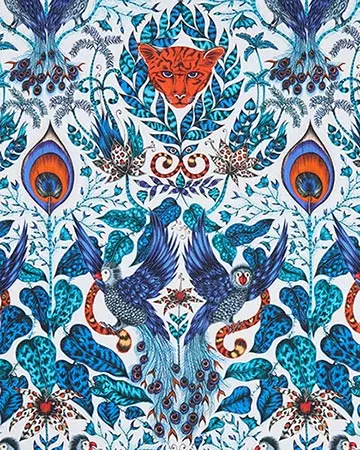 Clarke & Clarke Amazon Blue Roman Blinds