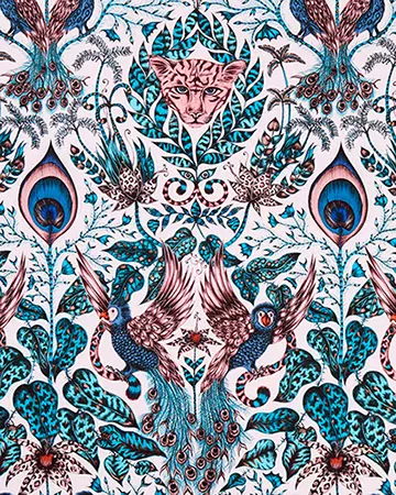 Clarke & Clarke Amazon Pink Roman Blinds