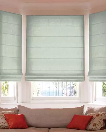 Clarke & Clarke Biarritz Mint Roman Blinds