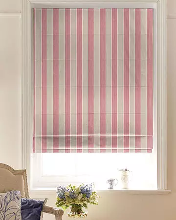 Clarke & Clarke Chatburn Raspberry Roman Blinds