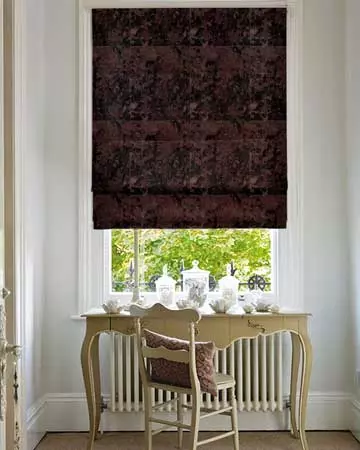 Clarke & Clarke Crush Chocolate Roman Blinds