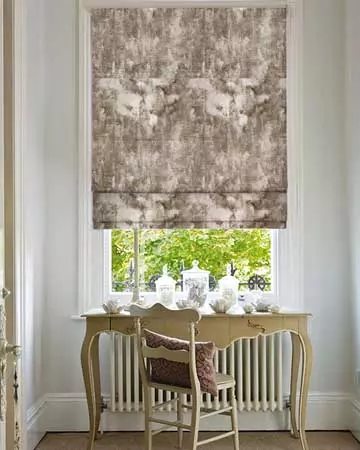 Clarke & Clarke Crush Latte Roman Blinds