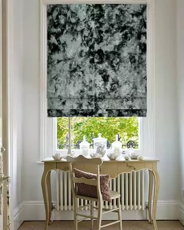 Clarke & Clarke Crush Sage Roman Blinds