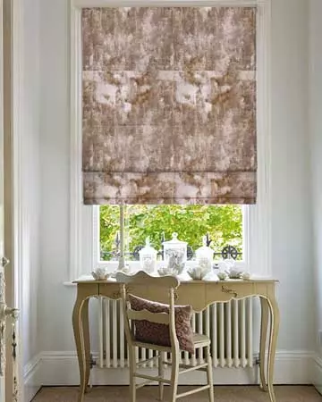 Clarke & Clarke Crush Sand Roman Blinds