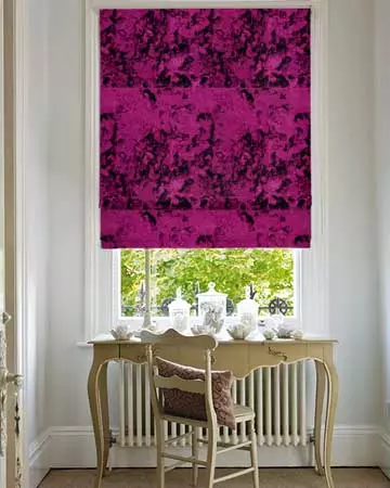 Clarke & Clarke Crush Violet Roman Blinds