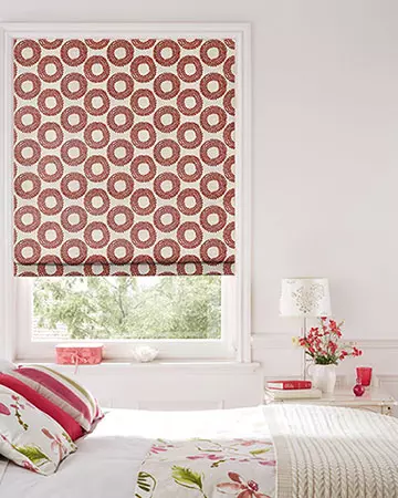 Clarke & Clarke Dashiki Cinnabar Roman Blinds