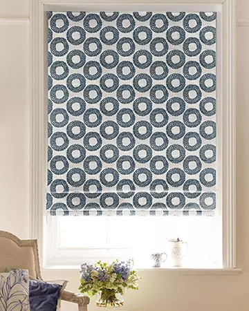 Clarke & Clarke Dashiki Indigo Roman Blinds