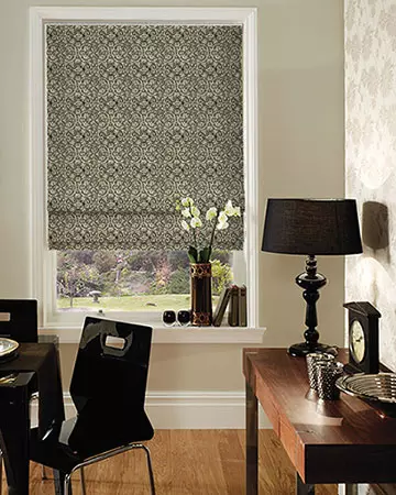 Clarke & Clarke Imperiale Ebony Roman Blinds