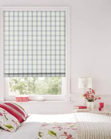 Clarke & Clarke Kelmscott Denim Roman Blinds