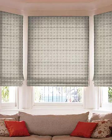 Clarke & Clarke Kiko Natural Roman Blinds
